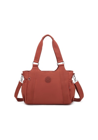 Smart Bags Günlük Orta Boy Su Geçirmez Krınkıl Kumaş Kadın Omuz Çantası Kiremit