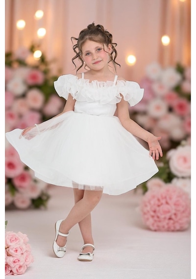 Erdem Kıds Kız Çocuk Omuzu Askılı Tüllü Düğün Kına Nişan Nikah Doğum Günü Özel Gün Abiye Elbise Gelinlik 1-5 Yaş Beyaz Beyaz Erdem Kıds Kız Çocuk Omuzu Askılı Tüllü Düğün Kına Nişan Nikah Doğum Günü Özel Gün Abiye Elbise Gelinlik 1-5 Yaş Beyaz Beyaz