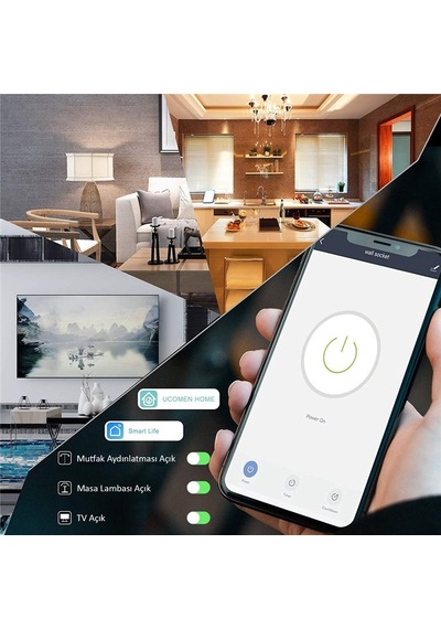 Ucomen Wi-Fi Tuya Destekli Akıllı Priz