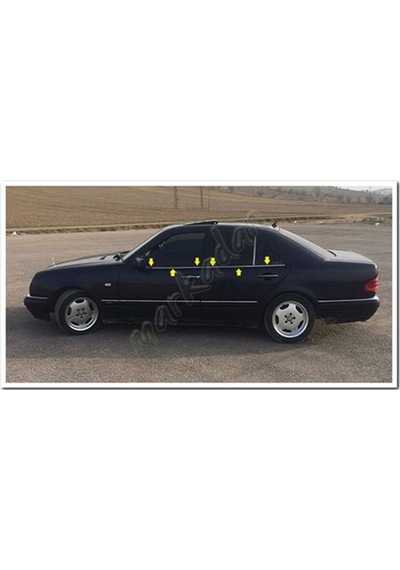 Woc Chrome Mercedes E W210 Krom Cam Çıtası 1995-2001 4 Parça  Pasl