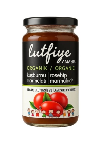 Lütfiye Organik Kuşburnu Marmelatı 280 G