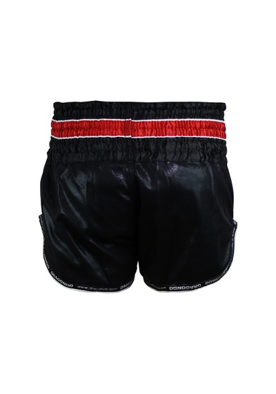 Dragondo Mt3077 Muaythai Şortu - Kick Boks Şortu Siyah Siyah