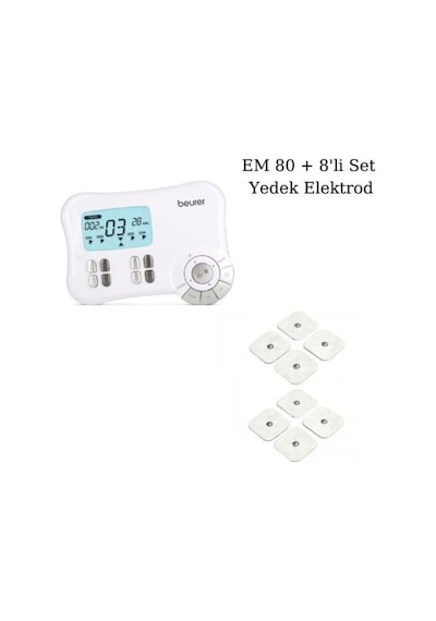 Em 80 Kaslar Için Terapi Masaj Ems Cihazı Ve 8'li Set Yedek Elektrodlar Diğer