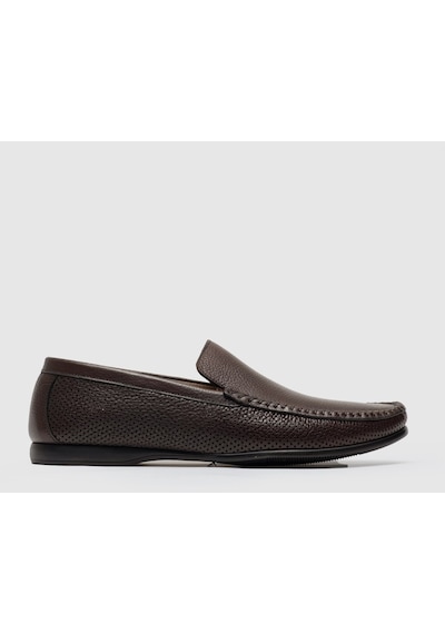 Cabani Hakiki Deri Kahverengi Erkek Loafer Ayakkabı Kahve (521644015) Kahverengi