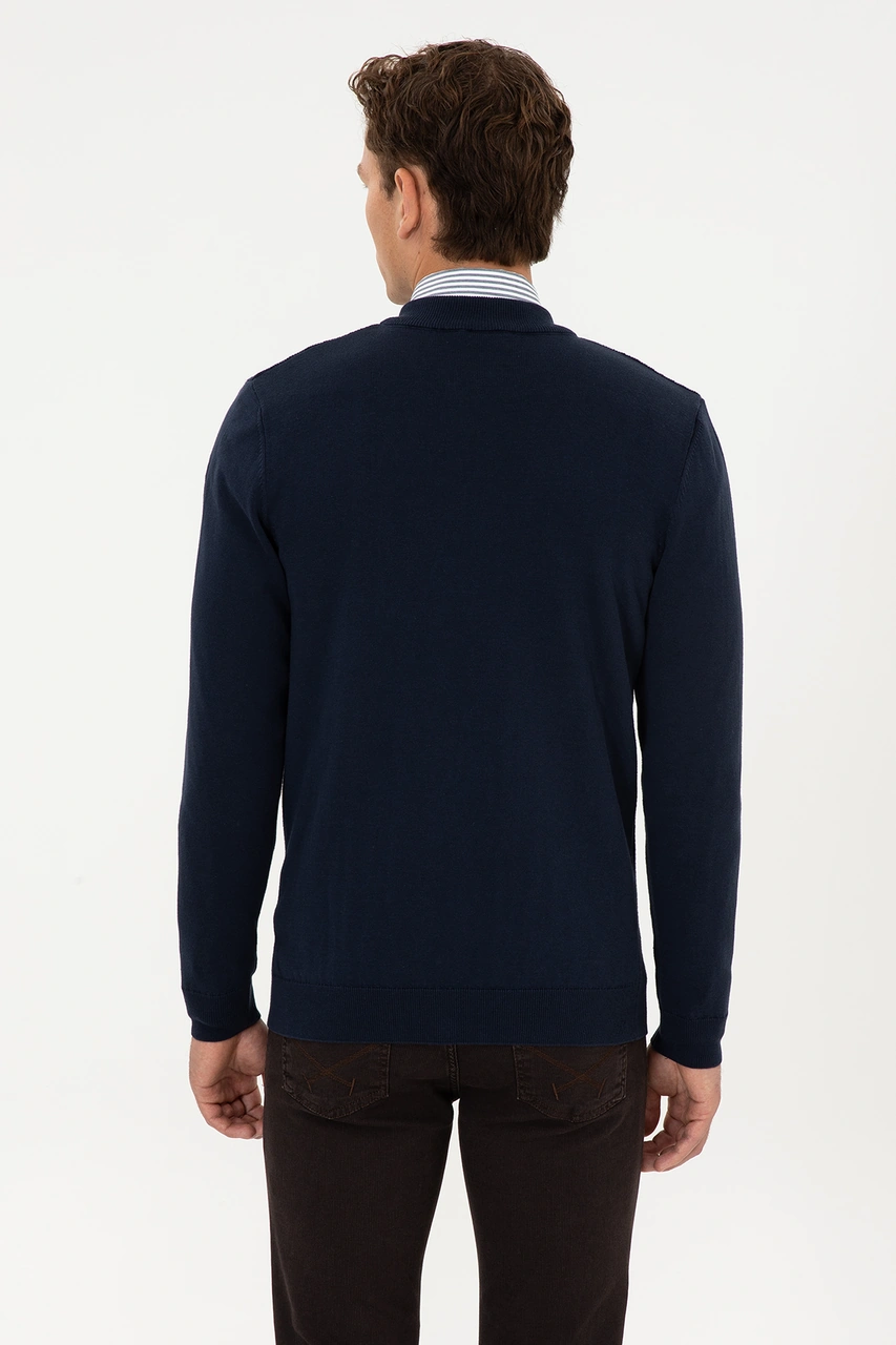 U.s. Polo Assn. Erkek Lacivert Hırka Triko 50307813-vr033 Lacivert