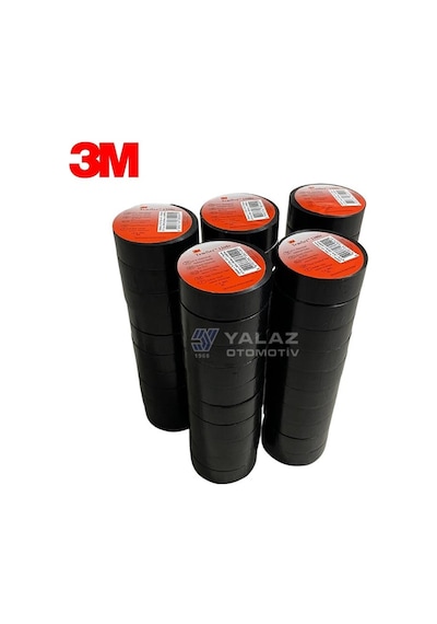 3M İZOLEBANT 18 MM SİYAH (KIRMIZI ETİKET) (50 ADET)