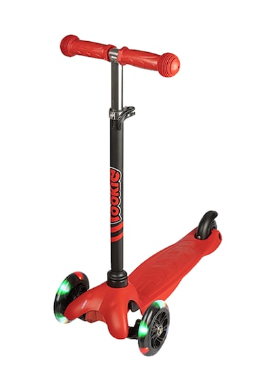 Kırmızı 3 Tekerlekli Işıklı Scooter Kırmızı