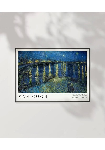 Çerçevesiz Poster Vincent Van Gogh Ren Nehri Nde Yıldızlı Bir Gece