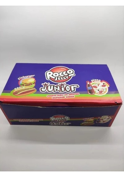 Rocco Jelly Junior Karışık Fast Food Meyve Sulu Jelibon 24 Adet