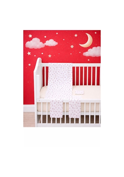 More Home Müslin Bezi Set 5 Parça % 100 Pamuklu Yıldızlı Gri - Beyaz