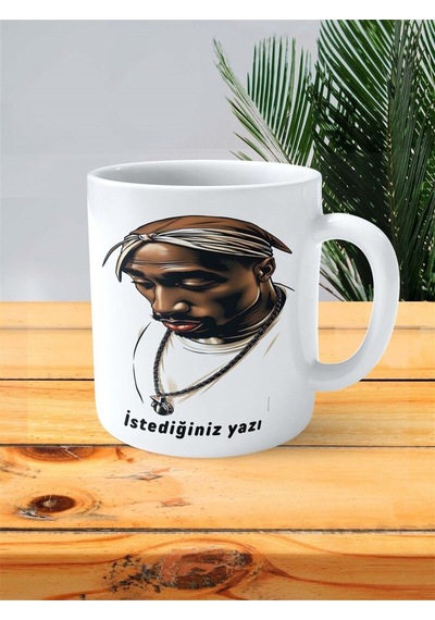 Twopac Tupac 2pac Baskılı Kupa Bardak Kişiye Özel Model 1 Çok Renkli