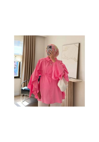 Unika Boutique Kadın Önden Bağlamalı Kimono Pembe