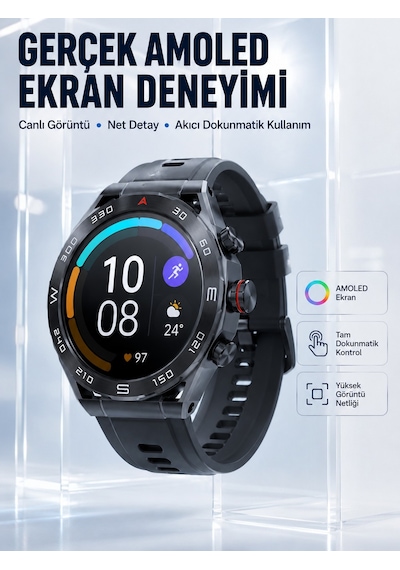 5g Android Sım Kartlı Akıllı Saat Dönebilen Hd Kamera Amoled Ekran Gps Wi-fi - Lisinya