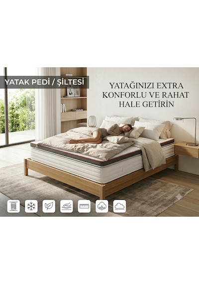 Speed 8 Cm Visco Katmanlı Yatak Pedi, Topper Ve Şilte Yıkanabilir Fermuarlı Kılıf Yer Yatağı, Misafir Yatağı, Kanepe Ve Koltuk Üstü Clean Fresh Kumaş 24 Dns 8 Cm Speed 8 Cm Visco Katmanlı Yatak Pedi, Topper Ve Şilte Yıkanabilir Fermuarlı Kılıf Yer Yatağı, Misafir Yatağı, Kanepe Ve Koltuk Üstü Clean Fresh Kumaş 24 Dns 8 Cm