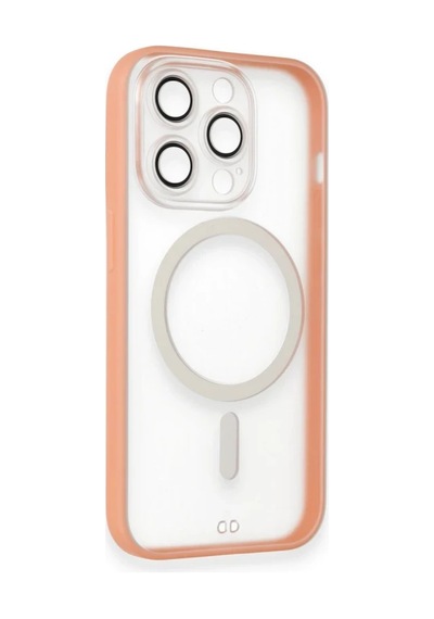 Apple İphone 14 Pro Max Kılıf Grand Magneticsafe Kapak - Pembe 0.2M-Çok Renkli