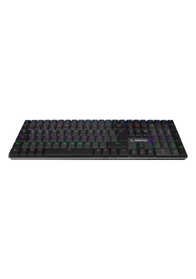 Rampage Granıte Pro Siyah-gri Low Profile Blue Swıtch Q Rainbow Mekanik Gaming Oyuncu Klavye