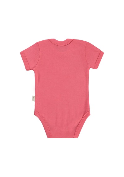 Civil Baby Cute Bunny Baskılı 1-36 Ay Çıtçıtlı Badi - Kırmızı Nar