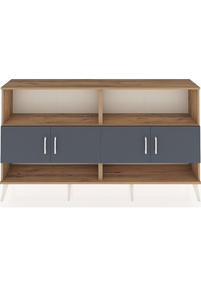 Arges Konsol 4 Raflı 4 Kapaklı 176x30x99 Çam-antrasit Çam-antrasit Arges Konsol 4 Raflı 4 Kapaklı 176x30x99 Çam-antrasit Çam-antrasit