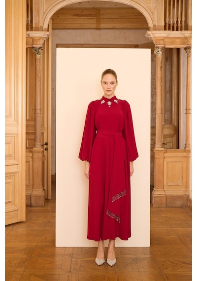 Senna Laura Dress Bordo Bordo