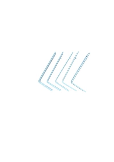 5 Adet Zebra&stor Perde Duvar Montaj Aparatı L Ayak 10cm Beyaz