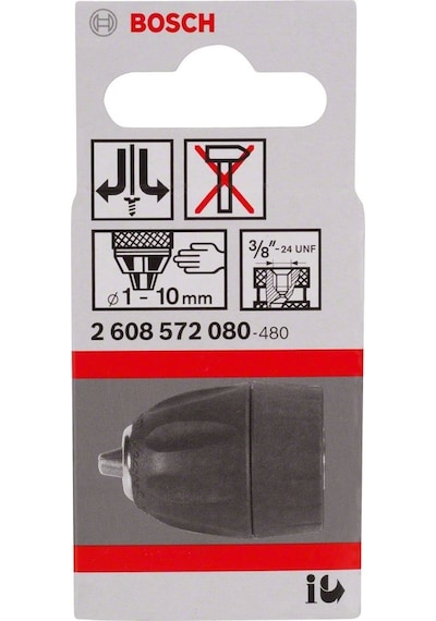Bosch 3/8" - 24 Anahtarsız Mandren 1 - 10 MM - 2608572080