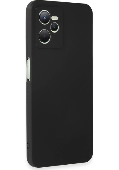 Gld-spt- Newface Realme C35 Kılıf First Silikon - Siyah