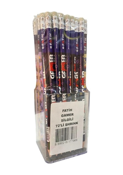 Fatih Kurşun Kalem Gamer Silgili Kurşun Kalem 72 Li Paket