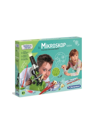 Clementoni Bilim ve Oyun İlk Mikroskop Setim 64963