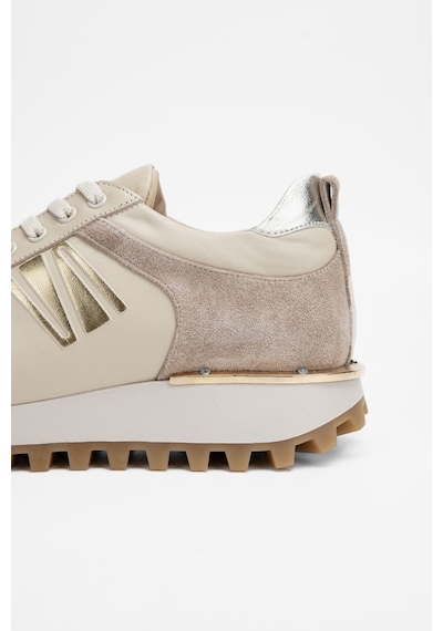Valmenti Kadın Bej Hakiki Deri Sneakers & Spor Ayakkabı 923 V-101 Bn Ayk Sk23/24 Bej