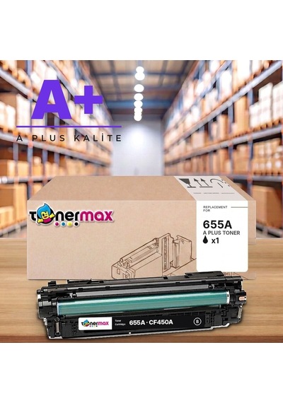 Hp 655a Cf450a Siyah Uyumlu Toner A Plus / Color Laserjet Enterprise M652 / M653 / Mfp M681 / M682