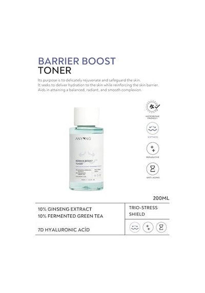 Bariyer Destekleyici Ve Sakinleştirici Tonik 200 Ml Yeşil Çay & Ginseng Özü & Hyalüronik Asit