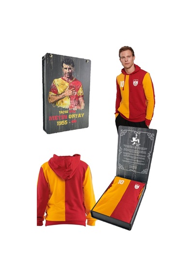 Galatasaray Lisanslı Metin Oktay Kapüşonlu Sweat Ahşap Kutulu 001