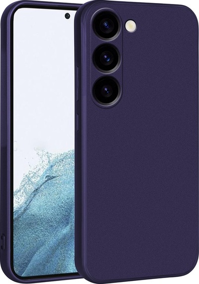 Galaxy S23 Plus Kılıf Zore Premier Silikon Kapak Lacivert