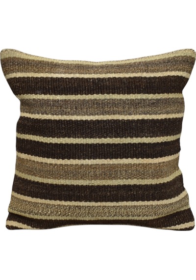 Zehra Abla Halı Yeni El Dokuma Dekoratif Kilim Kırlent Yastık Kılıfı 6744 Çok Renkli