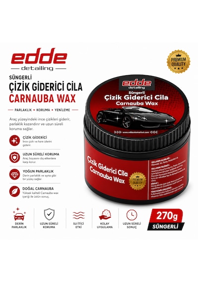 Edde Araba Araç Oto Süngerli Çizik Giderici Cila Oto Detailing