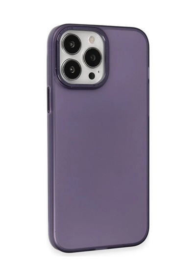 Apple iPhone Uyumlu  15 Pro Uyumlu Kılıf Modos Metal Kapak - Derin Mor