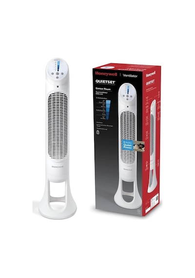 Honeywell Quietset Hyf260 Tüm Oda İçin Salınımlı Kule Vantilatör, 5 Hız Ayarı, 80 Derece Salınım, Zamanlayıc