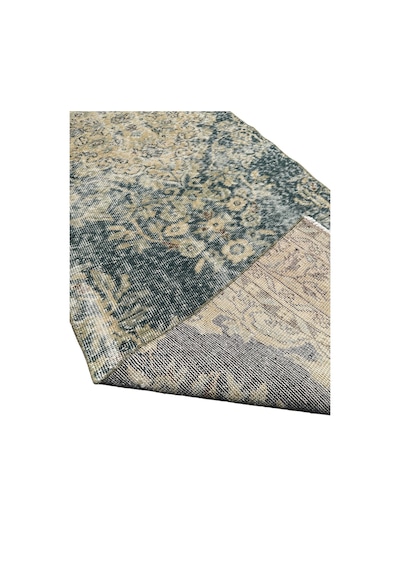 El Dokuma Vintage Su Yeşili Yolluk 80x315 Eskitme 3 Metre Halı Su Yeşili