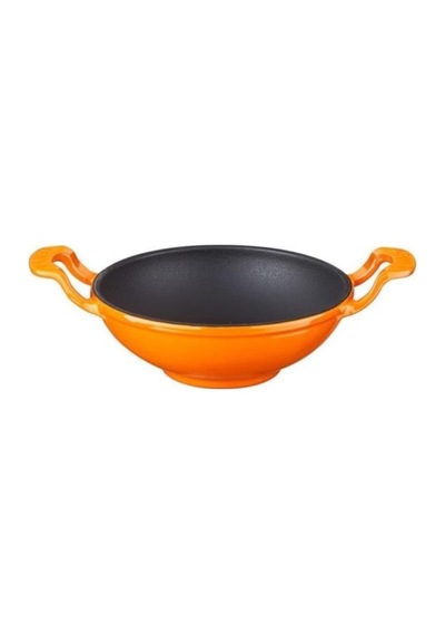 Lava Yuvarlak Wok Kazan Tencere Çap 16 cm Turuncu LV WOK 16 K0 O