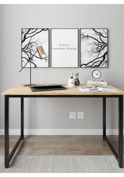Narin Çalışma Masası Ofis Masası Bilgisayar Masası 120x60cm- Meşe Meşe Narin Çalışma Masası Ofis Masası Bilgisayar Masası 120x60cm- Meşe Meşe