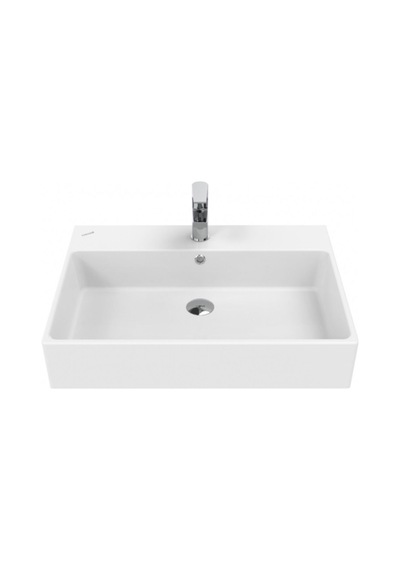 Creavit Next Tezgah Üzeri Kare Lavabo 70 CM Beyaz NX270-00CB00E-0000