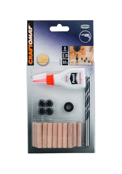 Craftomat Dübel Seti 8x40 Mm 32 Adet