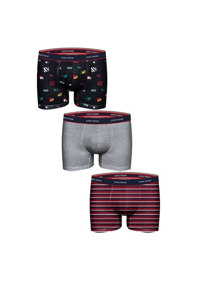 John Frank Üçlü Feel Good Boxer (488750076) Çok Renkli