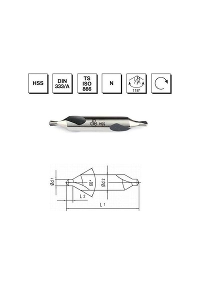 Mte 6,3 Mm Punta Matkap Ucu Hss Dın 333 / A