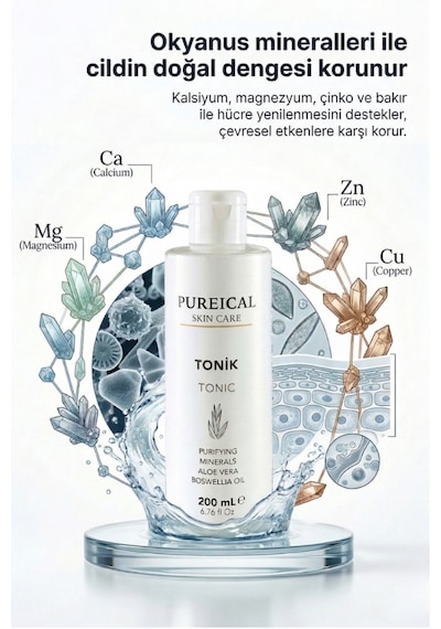 Pureical Aloe Vera & Sığla Yağı İçerikli Tonik 200 ML