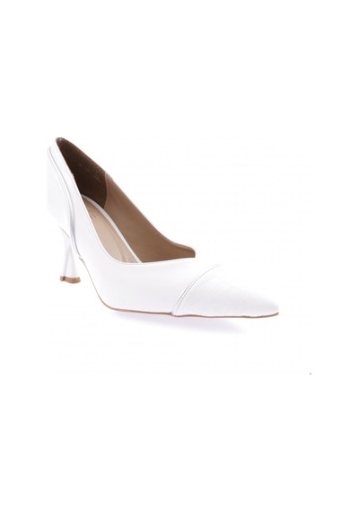 Dgn 557-2175 Kadin Alçak Topuk Stiletto 557-2175-R0198 Beyaz