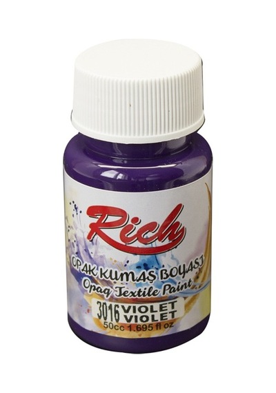 Rich Opak Kumaş Boyası 50 Cc. 3016 Vıolet