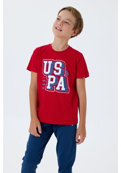 U.S. Polo Assn. U.s. Polo Assn. Erkek Çocuk Kırmızı Pijama Takım Us2410-c-v2