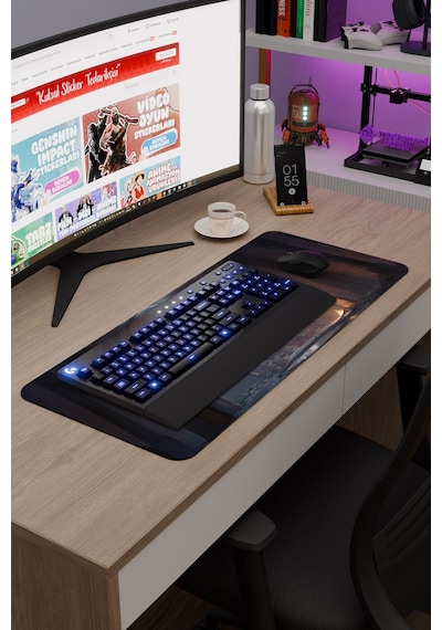 Split Fiction Kaymaz Dikişli Kauçuk Oyuncu Mousepad V5 - 70x30 Xl Gaming Mouse Pad Fare Altlığı