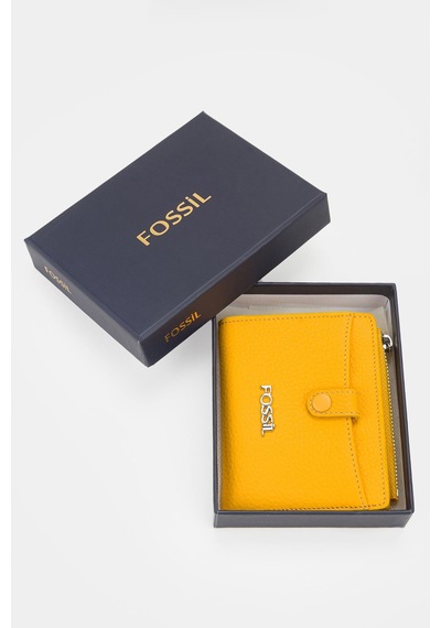 Fossil %100 Hakiki Deri El Portföyü Kartlık Sarı